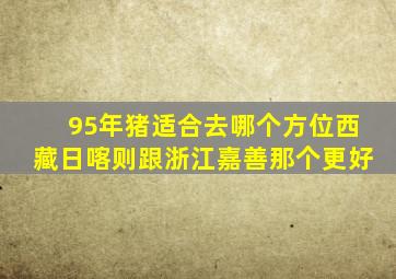 95年猪适合去哪个方位西藏日喀则跟浙江嘉善那个更好