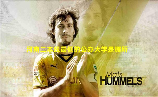 河南二本线最低的公办大学是哪所