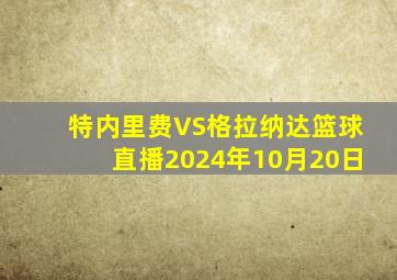 特内里费VS格拉纳达篮球直播2024年10月20日