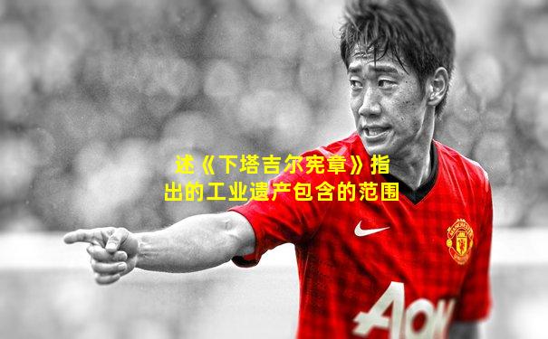 述《下塔吉尔宪章》指出的工业遗产包含的范围